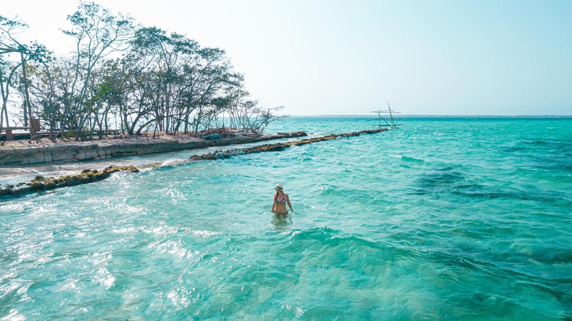 Isla Corona Islas del Rosario Bagian luar foto
