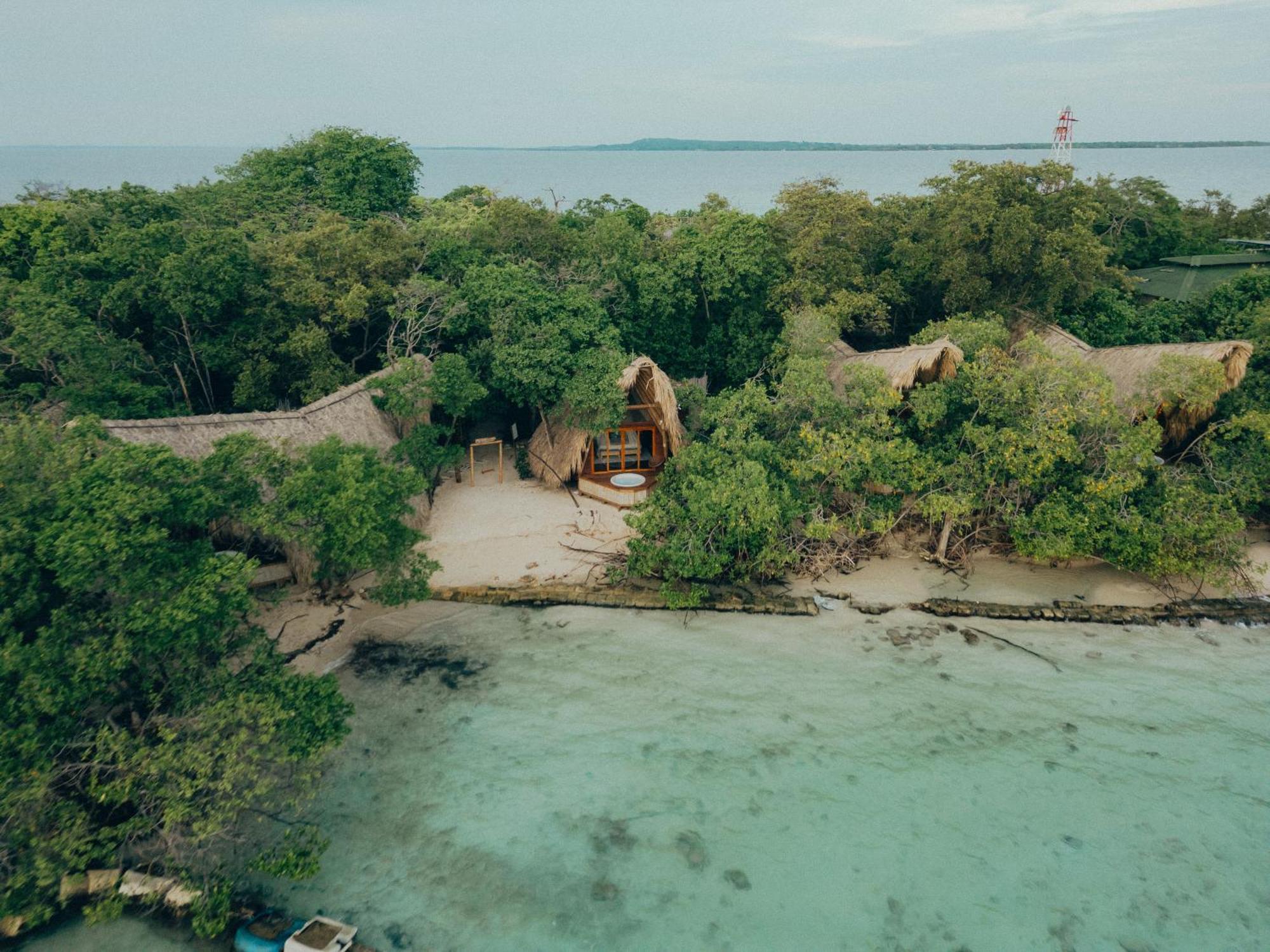 Isla Corona Islas del Rosario Bagian luar foto
